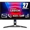 Lenovo Legion R27i-30 - Monitor da gioco FullHD da 27'' con EyeSafe (IPS, 165Hz, 0,5ms, HDMI+DP, FreeSync Premium, Altoparlanti) Regolazione inclinazione/altezza/girevole/girevole - Nero