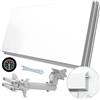 STRONG SLIMSAT SA61 Antenna Satellitare Digitale, Slim, Piatta, Per 1 Utente, Colore Bianco