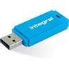 Integral Neon Blue Chiavetta USB 32 Giga - Flash Drive USB 3.0 SuperSpeed - Pennetta USB veloce