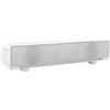 Zunate Soundbar, soundbar stereo 3D, stereo 3D, cavo USB, ingresso da 3,5 mm, soundbar portatile per desktop, laptop, TV, smartphone, tablet PC (bianco)