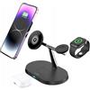 FOREVER MaxLife MXWC-03 - Caricatore induttivo a induzione, ricarica wireless per iPhone, Samsung, smartphone, Smartwach 3 in 1