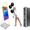VANYA Specchio Magico Cabina Fotografica, Schermo Touch 21,5 Pollici Macchina per Selfie con Flight Case, per Noleggio Eventi Matrimoni Feste (White, 40in photo booth)