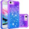 WFCKPQF Brillantini Cover per iphone 7 Silicone, Anti ingiallimento Cover per Cellulare Paillette Liquido Custodia con Protezione Silicone Bumper Custodia Compatibile con Apple phone SE 2022 6 6s 7 8 SE 2020