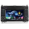 Erisin Qualcomm 4GB+64GB Android 14 Autoradio GPS Navigatore per Mercedes Benz Classe A/B W169 W245 Sprinter Viano Vito VW Crafter Bluetooth 5.1 CarPlay Android Auto WiFi 4G DSP DAB+ USB 7 Schermo