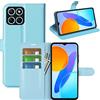 BOCTECH Cover per Honor X6 / Honor 70 Lite/Honor X8 5G, Custodia a Libro Portafoglio in Pelle PU e Silione Morbido con Porta Carte, Magnetica e Supporto Flip Case Antiurto per Honor X6, Blu