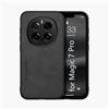 Kepuch Silklike Cover per Honor Magic 7 Pro - Custodia Case Piastra Metallica Incorporata - Nero