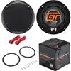 Generico KIT SET PER BASS FACE GT AUDIO GT-SPL6.2B 2 altoparlanti nautici full range neri da 150 watt rms 300 watt max, da 18 cm 180 mm, 4 ohm, impermeabili, marine, barca, a coppia + cavi omaggio