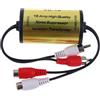 Xasbseulk Filtro antirumore per autoveicoli, isolatore di segnali audio, eliminatore di ronzio, riduzione del rumore, amplificatore audio anti interferenza, per stereo di casa e auto