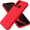 YKTO Silicone Cover per Tecno Spark 8C Custodia per Telefono in Silicone Liquido Protezione Dalle Cadute Custodia per Cellulare Antigraffio Protezione Completa per il Vostro Cellulare,Rosso