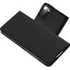 Radoo Cover Compatibile con Samsung Galaxy A41, Custodia Vintage PU Pelle con Portafoglio Tasca Stile Unico Sottile Magnetica Funzione TPU Cover a Libro per Samsung Galaxy A41 (Grigio Nero)