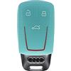 mt key Cover per chiavi auto Cover protettiva in silicone blu fluorescente compatibile con AUDI A4 A5 A6 A7 TT Q2 Q5 Q7 A8 Q8