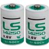 BenjiPower - 2 batterie LS14250 1/2 AA 3,6 V Li-SOCL2 al litio