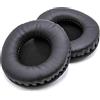 vhbw 2x cuscinetti auricolari di ricambio compatibile con cuffie con un cuscinetto auricolare da 80 mm cuffie, headset, poliuretano nero