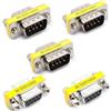 Oiyagai Accoppiatore DB9 Maschio a Femmina RS232, Adattatore Seriale 9 Pin Nichelato per PC Modem e Controllo Industriale, 5 Pezzi