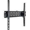 TooQ LP4255T-B - Supporto fisso a parete per monitor/TV/LED/LCD da 32 a 55, distanza di montaggio a parete da 53 mm, formato da VESA: 200x200, 300x300, 400x200 e 400x400, nero
