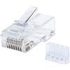 INTELLINET NETWORK SOLUTIONS Intellinet 790604 RJ45 Transparent wire connector - Wire Connectors (RJ45, Transparent, Polycarbonate, Cat6, U/UTP (UTP), Gold)