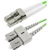 Techly Professional 107852 Cavo Fibra Ottica Multimodale OM5 SC/LC 50/125 1 m Verde Fluo