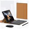 EndyTech Tastiera e mouse Galaxy Z Fold 7 con penna capacitiva compatibile per tastiera Samsung Galaxy Z Fold 7 (marrone)