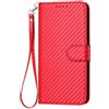 TIANCI per iPhone 12 mini Cover, Pelle PU con Motivo in Fibra di Carbonio per iPhone 12 mini Custodia, Portafoglio Custodia per iPhone 12 mini Case