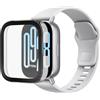 PHONILLICO Cover compatibile per Xiaomi Redmi Watch 5 Active - Protezione rigida Custodia trasparente Vetro temperato smartwatch