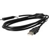 vhbw cavo dati USB compatibile con Sony Cybershot DSC-W380, DSC-WX10, DSC-W580, DSC-W560, DSC-W570, DSC-W390 fotocamera, camcorder, 150 cm