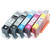 vhbw 5x cartucce compatibile con HP Photosmart C5383, C5388, C5390, C5380, C5370, C5373, C410, C410b, C5324 stampante + chip (compatibile)