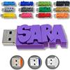 CLE USB FUN Chiavetta USB personalizzata con il tuo testo - il colore di tua scelta - USB 3.0 - 8 Go, 16 Go o 32 Go - un regalo originale e unico (32 GB, Porpora)