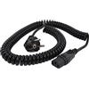 HAWA Cavo IEC HAWA R6503 Nero 2.3 m Cavo a spirale