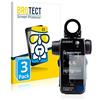 brotect Pellicola Vetro per Sekonic L858D | 3 Pezzi Chiara Protezione Schermo Made in Germany Durezza 9H Anti-Graffio Glass Screen Protector
