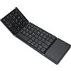 Bewinner Tastiera Bluetooth Pieghevole, Tastiera Wireless Portatile Pieghevole con Touchpad, Tastiera Wireless BT Ricaricabile Tramite USB per Tablet Smartphone Android Windows