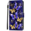 Adolasx Cover compatibile per Samsung Galaxy A20E Custodia Pelle Libro Portafoglio Magnetica con Disegni Motivo Animale Flip Antiurto Resistente Case Donna Uomo - Golden
