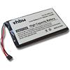 vhbw batteria sostituisce Garmin EF34EF38F00HV, US503, 361-00051-12 per navigatore GPS (1250mAh, 3,7V, Li-Ion)