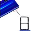 DaiMai - Vassoio per schede SIM + vassoio per Huawei Honor 20 (Nero) WH (Colore: Blu)