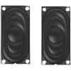 Max-Tonsen Paio di Mini Audio Altoparlanti 2040 8Ohm 2W per Notebook Computer Portatile Altoparlante Altoparlante Rettangolare Struttura in Metallo Altoparlante