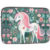 PHAYAH Unicorno Con Capelli Rosa Custodia Del Manicotto Del Computer Portatile 10 Pollice Adatto Per Notebook Computer Tablet Viaggi Trasporto Semplice Cas