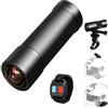 VSYSTO Moto Dash Cam Casco, Registratore Manubrio Full HD 2K Telecamera Ultra Grandangolare 170 Gradi Fisheye Full Body Impermeabile Starlight Visione Notturna WiFi e Sensore G (Nero-2K Risoluzione)