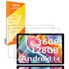 generic Pellicola protettiva in vetro temperato per tablet Fastwd Z10 da 10 pollici, ad alta trasparenza, resistente ai graffi, anti-impronte, confezione da 2