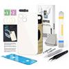 GUPFIX Ricambio per iPhone 13 con strumenti Repir, grande foro, cover posteriore, vetro, ricambio per tutti i supporti con colla preinstallata e kit di strumenti di riparazione (bianco)
