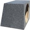 UNIVERSALE BOX VUOTO CASSA VUOTA PER SUB SUBWOOFER DA 30,00 CM 300 MM 12 DI FORMA TRAPEZOIDALE DA 30 LITRI IN SOSPENSIONE PNEUMATICA (CASSA CHIUSA)