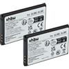 vhbw 2x batteria sostituisce Gigaset V30145-K1310-X470 per smartphone cellulare per anziani (800mAh, 3,7V, Li-Ion)