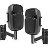 SHARD-LAB COPPIA CASSE AMPLIFICATE DA PARETE MURO PER PALESTRA CON BLUETOOTH 600W 8 + 2 SUPPORTI IN METALLO impianto filodiffusione
