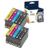 OGOUGUAN Caidi 603XL Cartucce Compatibili per Epson 603 XL Multipack per Expression Home XP-2100 XP-2105 XP-3100 XP-4100 Workforce WF-2810 WF-2830 WF-2850 (4 Nero, 2 Ciano, 2 Magenta, 2 Giallo)