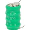 vhbw NiMH Batteria a bottone di ricambio 3 pin tipo V80H 80mAh 4,8V compatibile con batterie compatibile con modellismo, luci solari ecc.