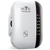 HYCLAM Ripetitore WiFi 300Mbps - Estensore di Portata Con Modalità AP/Repeater, Funzione WPS, Porta Ethernet - Amplificatore di Segnale Wireless Per Casa