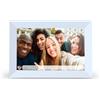 PRIXTON Cornice Fotografica Digitale con WiFi Prado, Touch screen da 10" HD, 1GB/16GB, 2 altoparlanti incorporati, Connessione tramite App, USB, SD, Colore Bianco