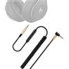 weishan Studio3 - Cavo audio a spirale di ricambio per cuffie wireless Beats Studio3 / Solo3, microfono in linea da 3,5 mm e controllo del volume, funziona su PS5, Xbox One, 2,4 m