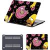 HLAAJJX Custodia Laptop per Macbook Air 13 pollici M4 M3 M2,Versione 2025 2024 2022 A2681 A3113 A3240,Case Cover Duro Protection in Plastica per Apple Macbook Air 13,6,Ciambella Rosa
