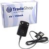 Trade-Shop Alimentatore di rete/caricatore/caricatore da 4 V 150 mA compatibile con Siemens Gigaset E36 E45 C45 SL44 AL14 AL28 C47 S67 S68 A120H A130H A150H A16H