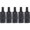 Qhpnunhq 5X Nero IEC-320 C14 Spina Maschio AC Potenza Inlet Presa Connettore 250V 10A