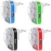 Runrain Caricatore universale USB, display LCD, spina EU/US per telefoni cellulari